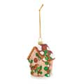 RSPB Glass bird house Christmas tree decorations, pack of 3 product photo back T