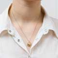 Blackbird necklace 18ct gold vermeil by Blackbird Jewellery product photo side T