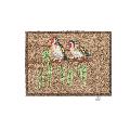 RSPB Goldfinch and catkin recycled doormat product photo default T