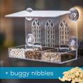 Gothic arch window feeder with 1kg Buggy nibbles product photo default T