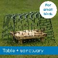 Ground feeding table and Flat-topped narrow mesh sanctuary product photo default T