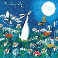 Hare and moon thinking of you greetings card product photo default T