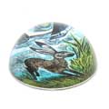 Young hare crystal paperweight product photo side T