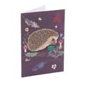 RSPB Mini hedgehog notecards, pack of 6, Beyond the hedgerow collection product photo back T