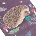 RSPB Mini hedgehog notecards, pack of 6, Beyond the hedgerow collection product photo front T
