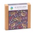 RSPB Hedgehog notecards, pack of 10 - Beyond the hedgerow collection product photo side T
