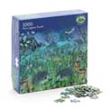 Hedgehogs jigsaw puzzle, 1000-piece product photo back T