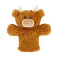 Highland cow soft puppet toy product photo default T