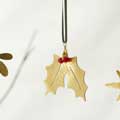 Holly brass decoration product photo front T