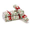 Luxury holly Christmas crackers product photo side T