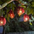 Ladybird solar string lights product photo side T