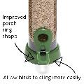 RSPB Ultimate easy-clean® seed bird feeder, large, with 1.8kg sunflower hearts product photo side T