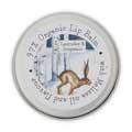 Lavender & bergamot organic lip balm by Heaven Scent product photo side T