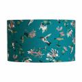 Lorna Syson lampshade teal hummingbird, 40cm product photo side T