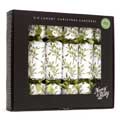 Luxury mistletoe Christmas crackers by Nancy & Betty product photo front T