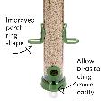RSPB Ultimate easy-clean® seed bird feeder, medium, with 1.8kg sunflower hearts product photo side T