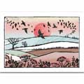 Merry murmuration Christmas cards, pack of 10 product photo default T