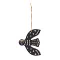 Hand-printed midnight blue Owl hanging decoration product photo default T