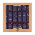 Moonlit owl recycled Christmas crackers with wooden tree decorations, box of six product photo default T