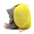 Flipetz Mouse lemon hideaway plush product photo side T