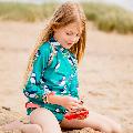 UV rash vest and bottoms by Muddy Puddles, 4-5 years product photo back T