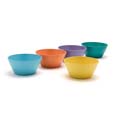 Recycled bowls made from wood fibre, multi-coloured set of 5 product photo default T