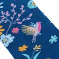 RSPB Ditsy meadow women's bamboo bird socks product photo back T