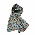Partridge & pear RSPB organic cotton scarf product photo side T
