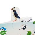 RSPB puffin bookmark product photo back T