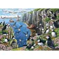 Puffin clifftop view 1000-piece jigsaw product photo side T
