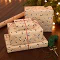 Puffin colony recycled wrapping paper, 10 metres product photo side T