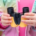 Puffin Jr children's binoculars, soft yellow product photo default T