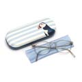 RSPB Puffin striped glasses case product photo default T