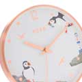 RSPB Puffins and lighthouse wall clock product photo back T