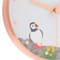 RSPB Puffins and lighthouse wall clock product photo front T