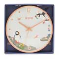 RSPB Puffins and lighthouse wall clock product photo ai4 T