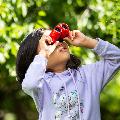 Puffin Jr children's binoculars, red product photo ai4 T