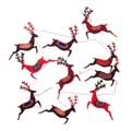 Eco-friendly paper Reindeer garland product photo default T