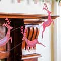 Eco-friendly paper Reindeer garland product photo back T