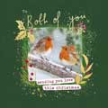 'To both of you' luxury Robin Christmas card, single product photo default T