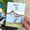 RSPB Avocet sew-on embroidered patch product photo back T