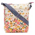 RSPB Meadow bees cross-body organic cotton bag product photo side T