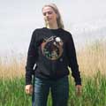 RSPB Ethical Christmas jumper, moonlit wood, size S product photo side T