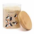 RSPB Circus of Puffins 750ml glass food storage jar product photo front T