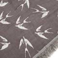 RSPB Woven swallow recycled plastic throw blanket - Free as a bird collection product photo default T