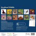 RSPB Heathland wildlife calendar 2026 product photo back T