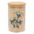 RSPB Kingfisher 950ml glass food storage jar, Flock collection product photo default T