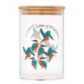 RSPB Kingfisher 950ml glass food storage jar, Flock collection product photo side T