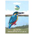 RSPB Kingfisher sew-on embroidered patch product photo default T
