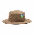 Khaki sun hat with strap, size M-L product photo back T